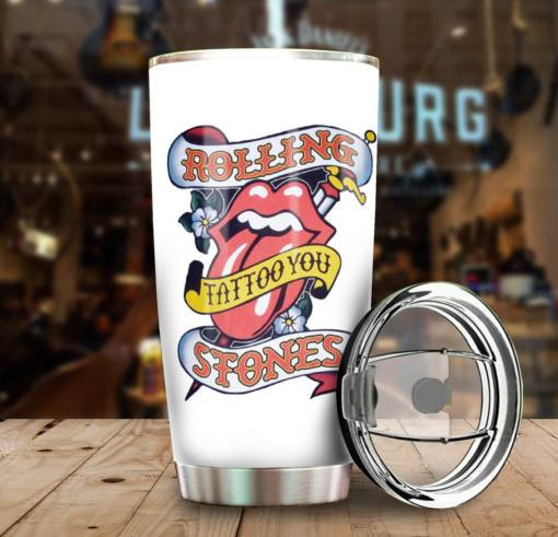 Rolling Stones Merch Tattoo You Tumbler Cup