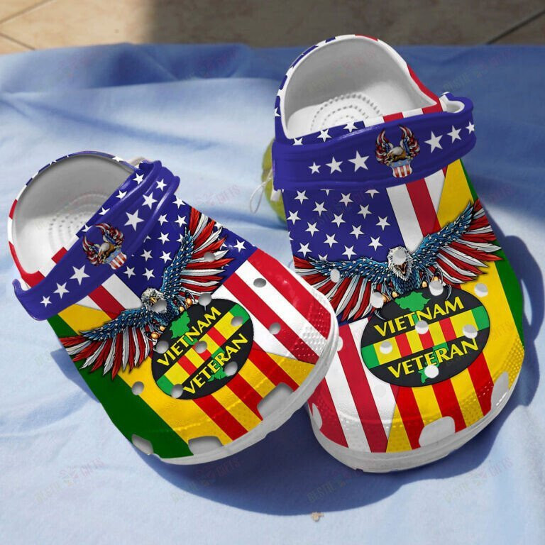 Vietnam Veteran Shoes clogs Birthday Gifts For Men Women