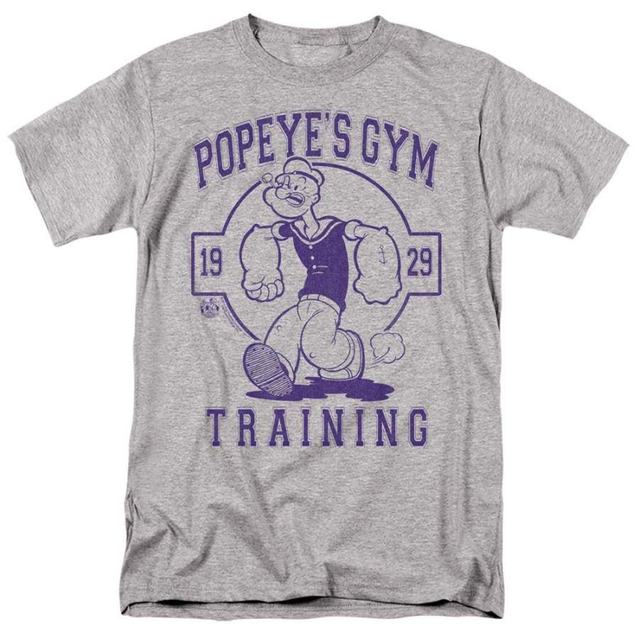 Popeye Popeyes Gym Mens T Shirt Athletic Heather