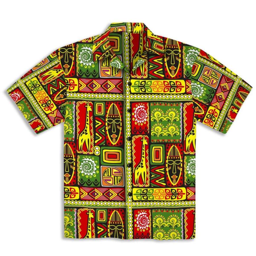 African Tribal Hawaiian Shirt