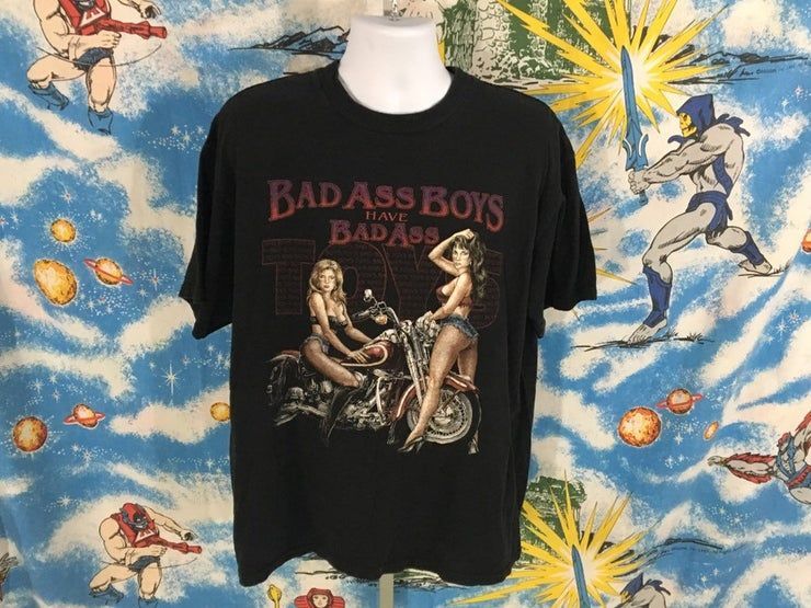 Bad Ass Have Bad Ass Toys Vintage Sturgis Motorcycle American Biker Babes Shirt