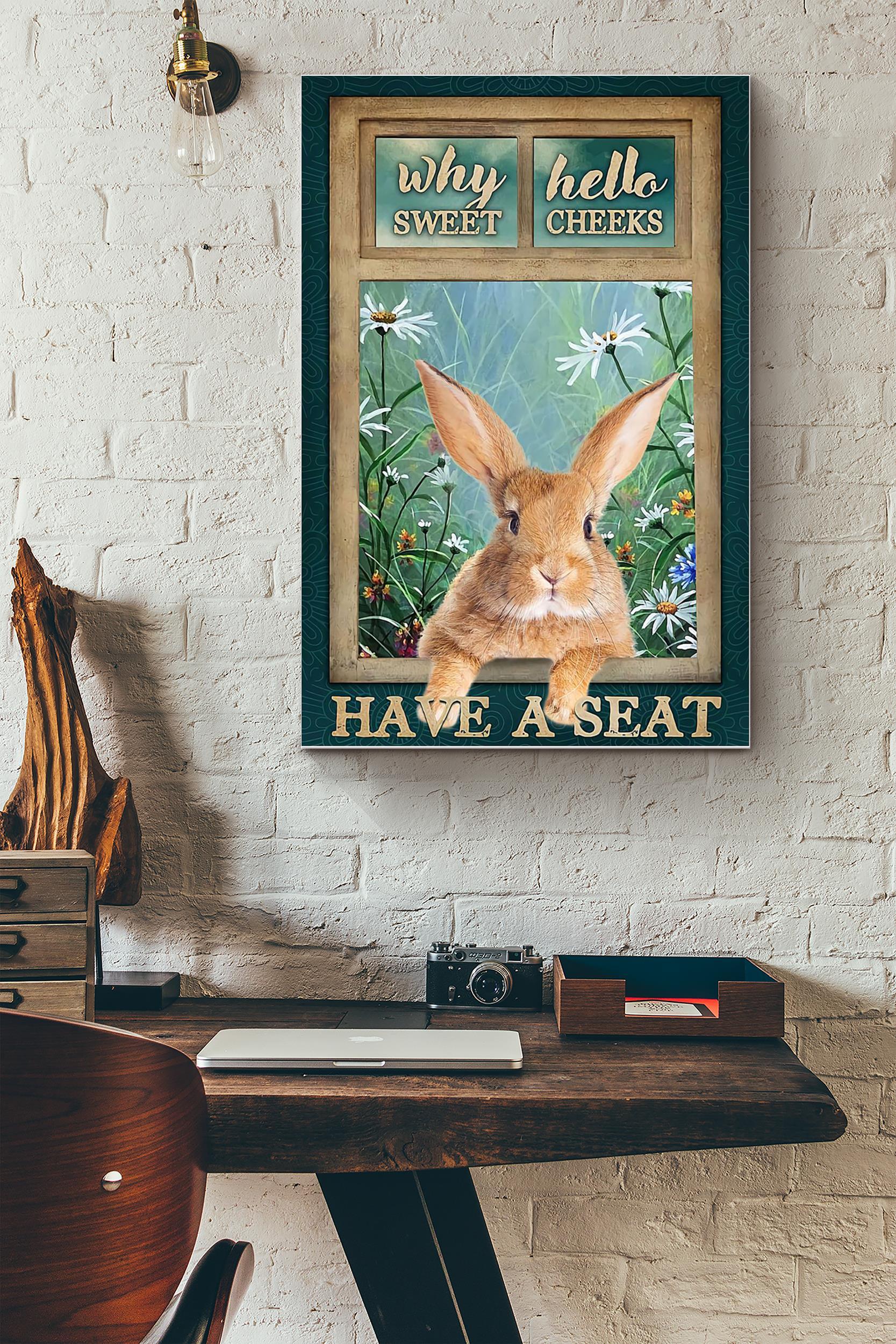 Rabbit Sweet Cheeks (Unframed) Poster