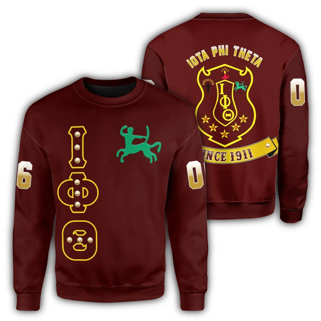 Greek Life Sweatshirt – Iota Phi Theta Crystal Brown Sweatshirt