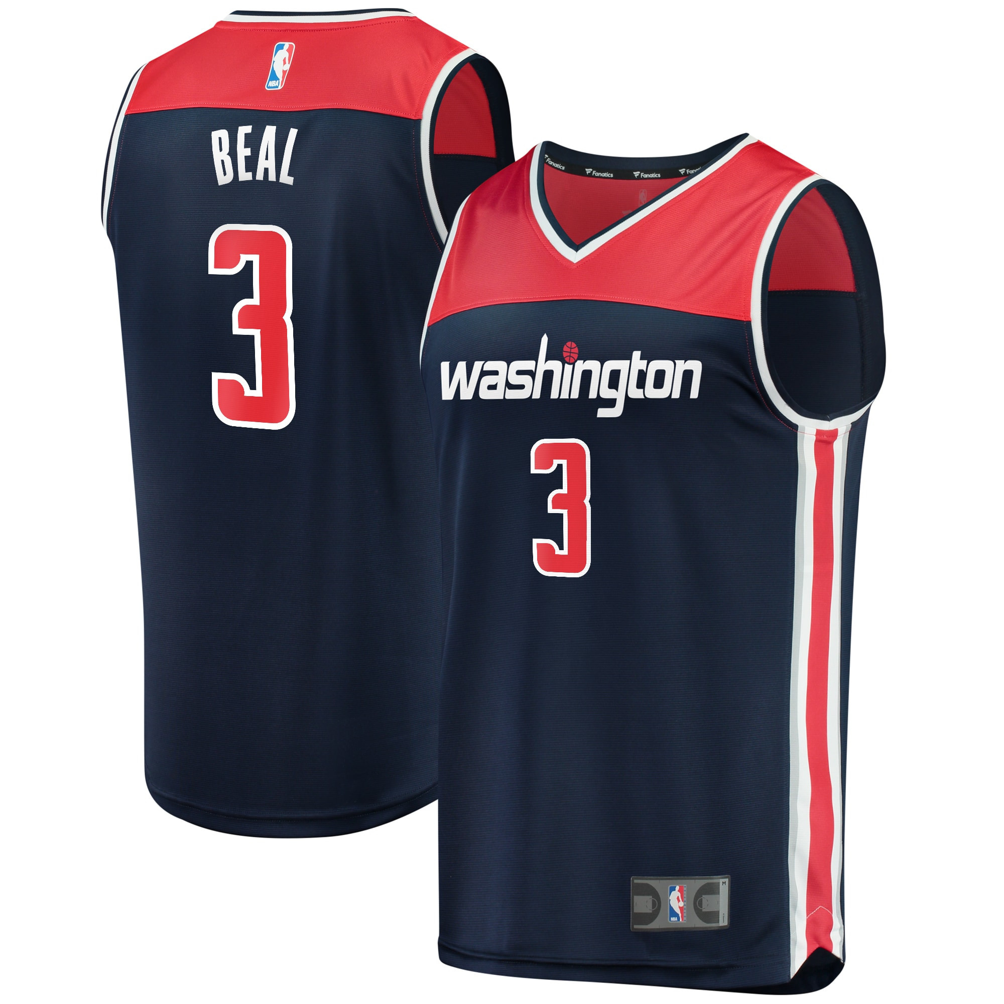 Bradley Beal Washington Wizards Fanatics Branded Fast Break Player Jersey – Statement Edition – Navy NBA