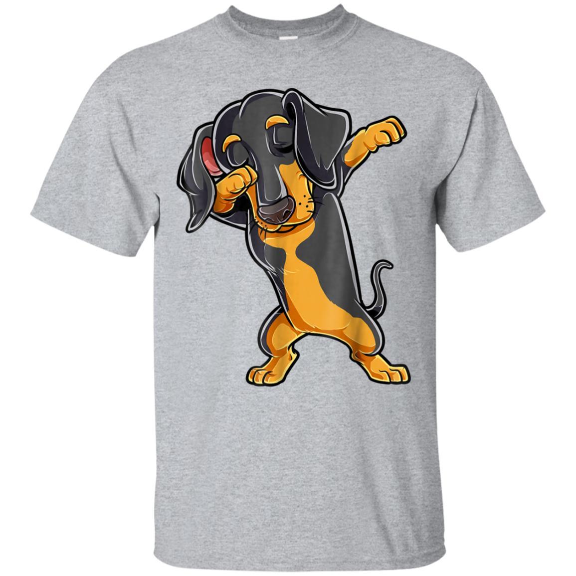 Dabbing Dachshund T shirt Boys Dab Dance Puppy Lovers Gifts