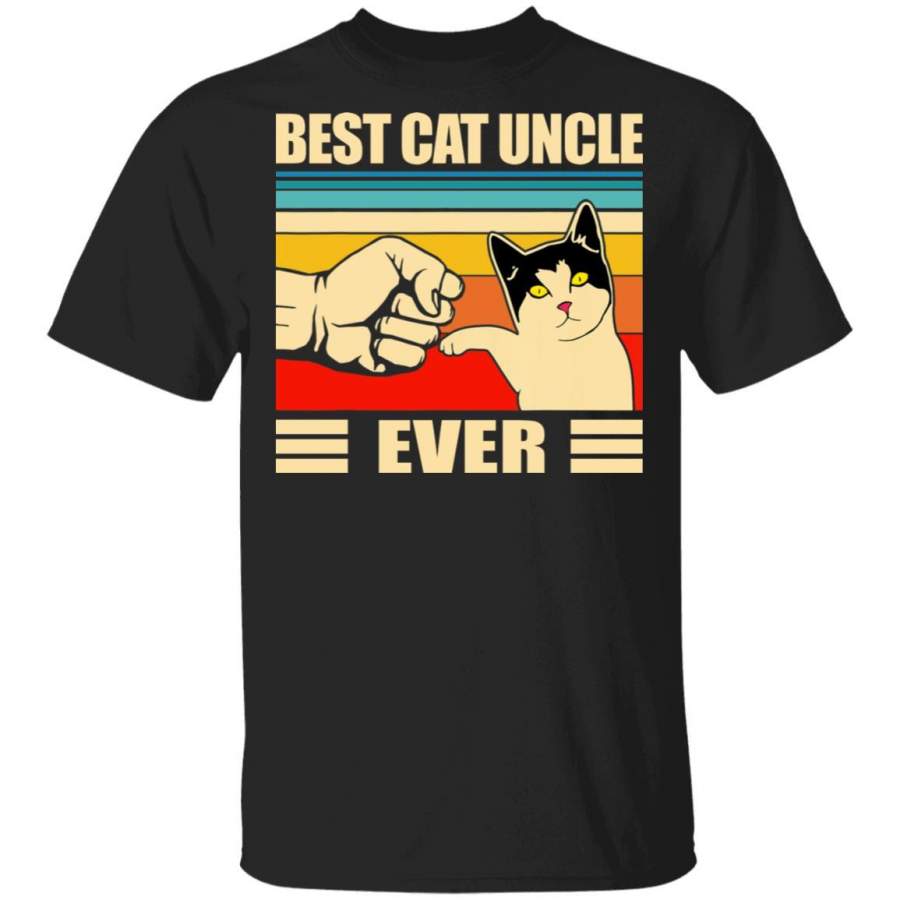 Best Cat Uncle Ever T Shirts Funny Cat Uncle Retro Vintage