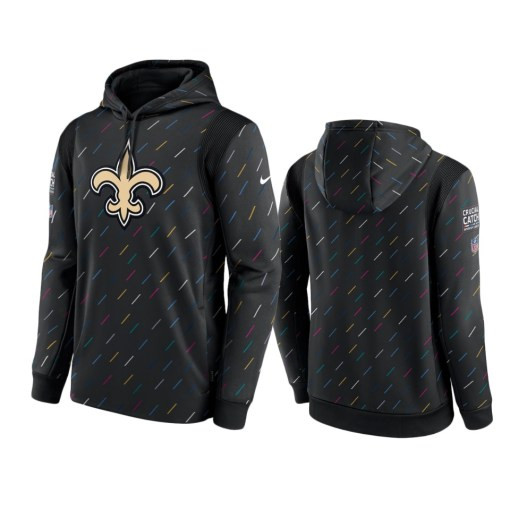 New Orleans Saints Charcoal Therma Pullover 2021 Crucial Catch Hoodie