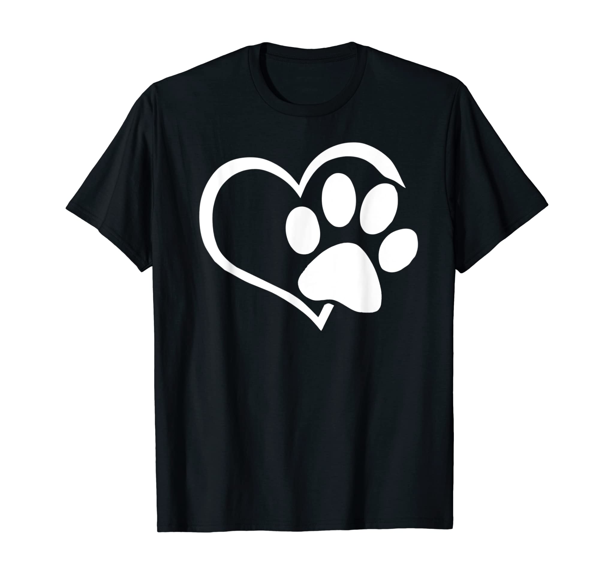 Dog Dad Mom Puppy Shirt Love Dogs Paw Print Heart Women Men