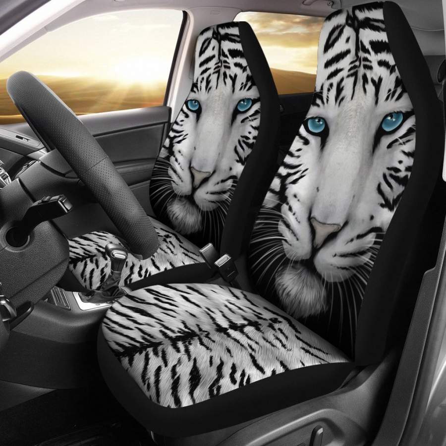 Tiger With Blue Eyes Tiger Car Seat Covers