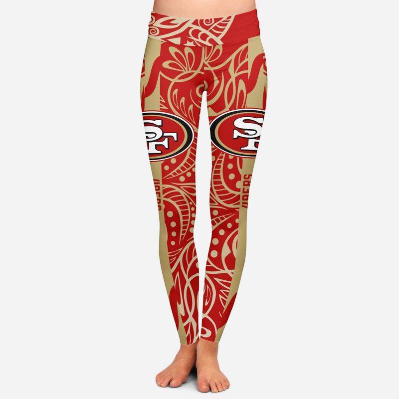 Charming Daily Fashion San Francisco 49Ers All Over Print Legging S-4Xl