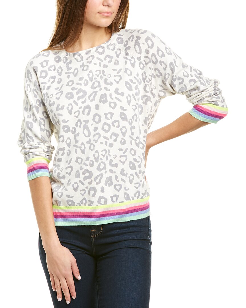 Scott & Scott London Lucy Leopard Rainbow Silk-Blend Sweatshirt