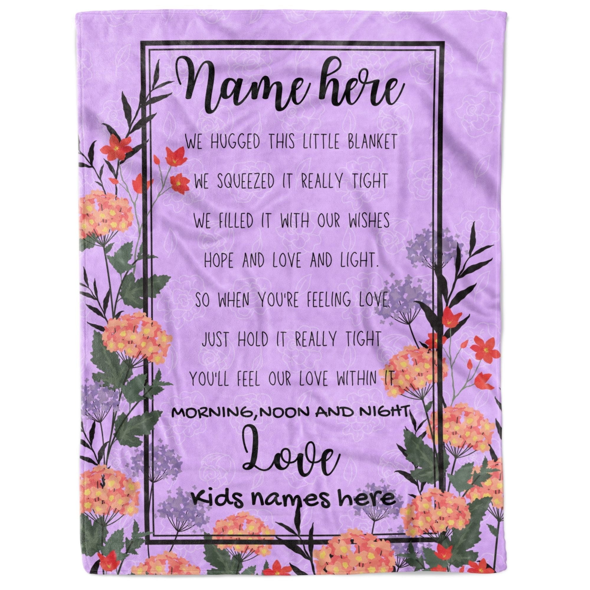 Customized Grandma Love Letter Blanket