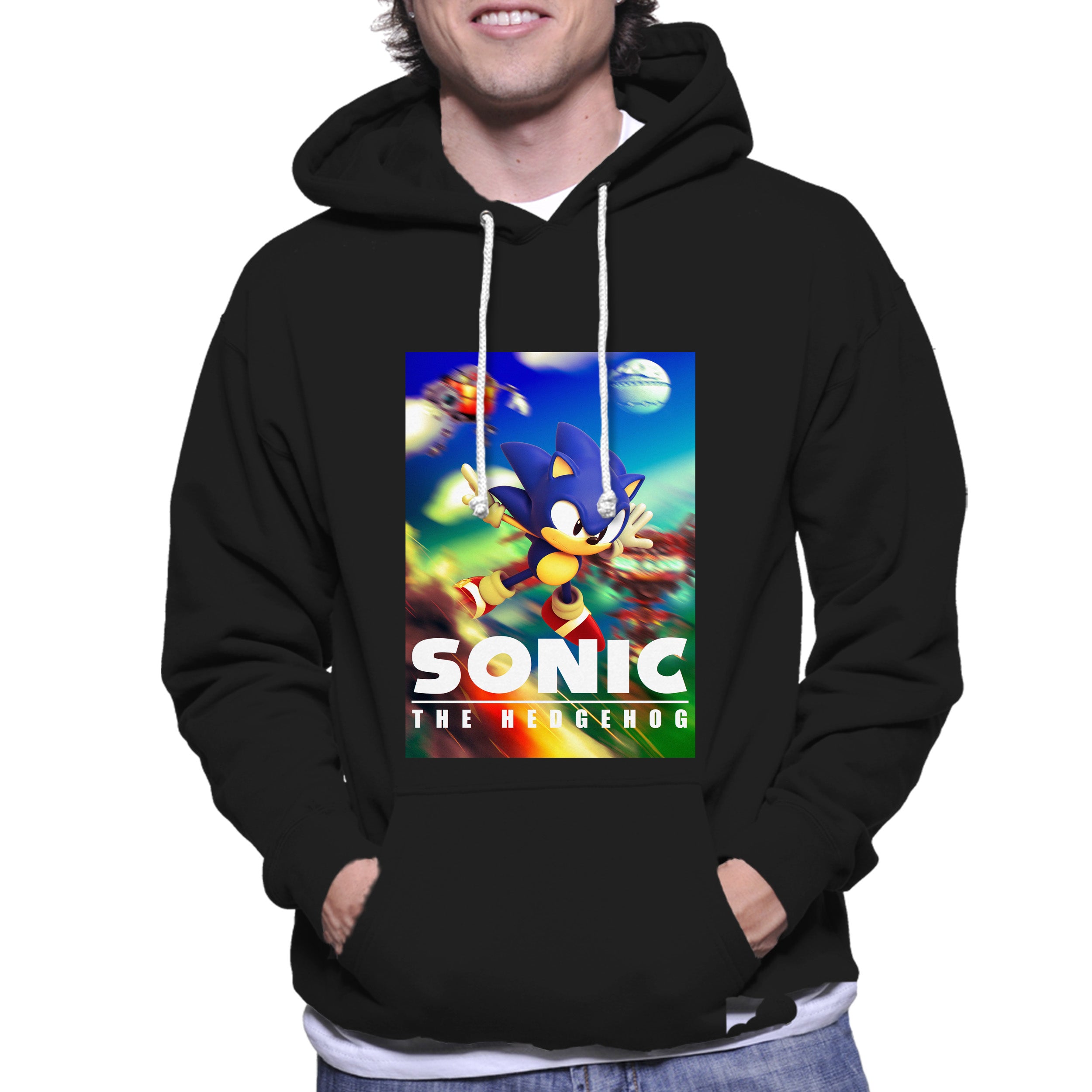 Sonic The Hedgehog Poster Clasic Unisex Hoodie