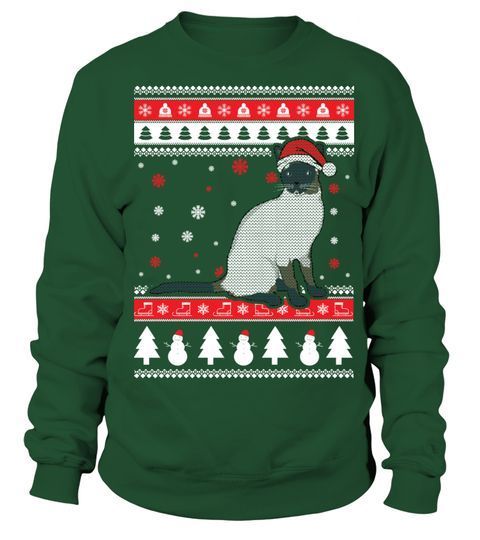 Siamese Cat Ugly Christmas Shirt