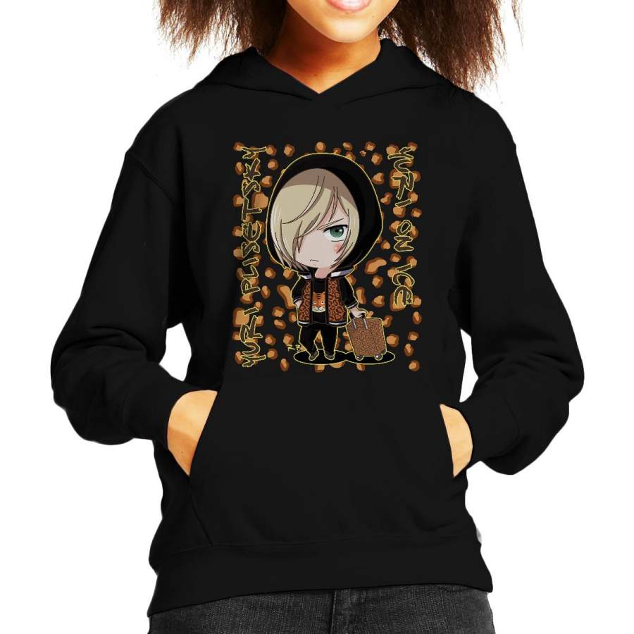 Leopard Yuri On Ice Kid’s Hooded Sweatshirt