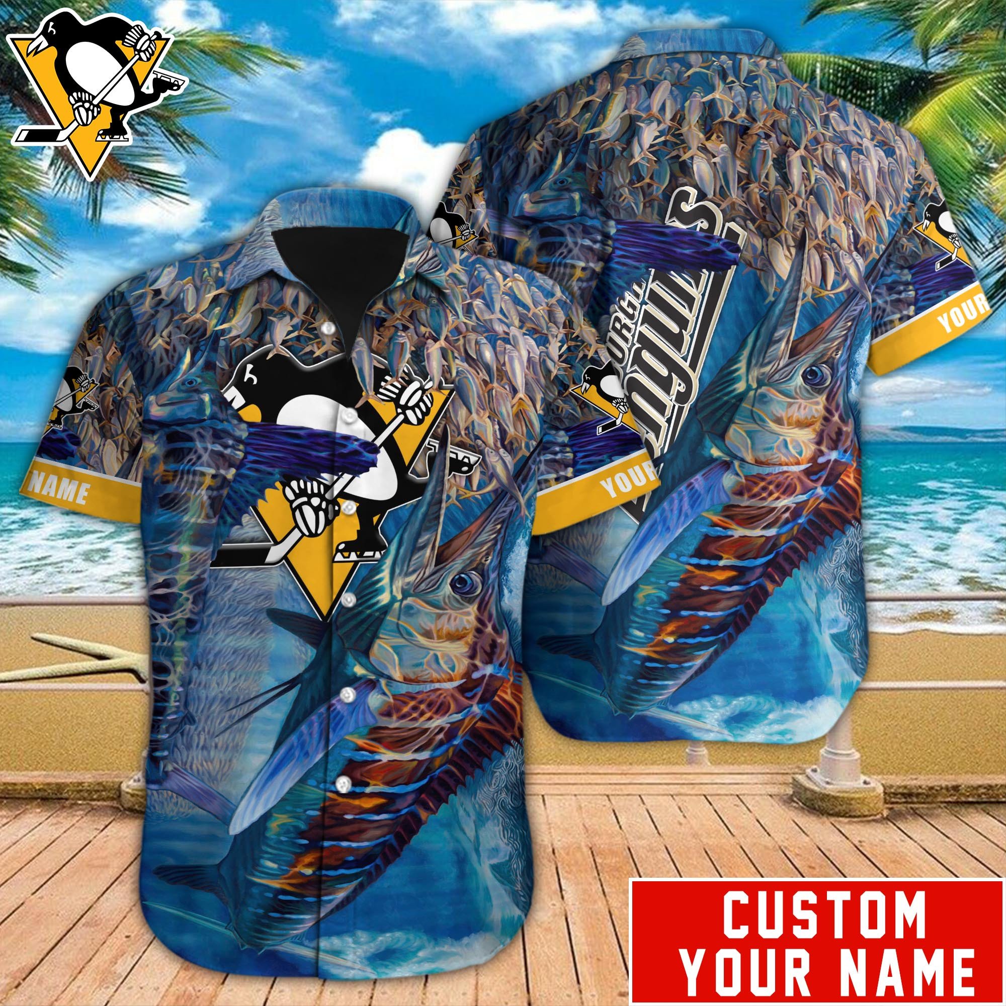 Pittsburgh Penguins Nhl-Hawaiian Shirt Custom M-39567