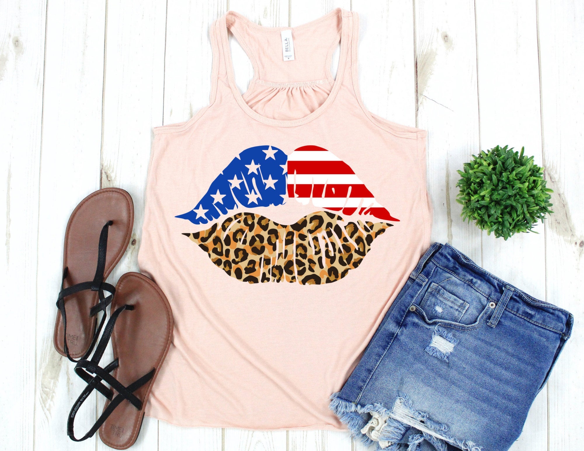 American Flag Leopard Flowy Tank, 4Th Of July Tank, Independence Day Tank Top, America Tank Tops, America Flag Shirt T-Shirt Hoodie All Color Size S-5Xl