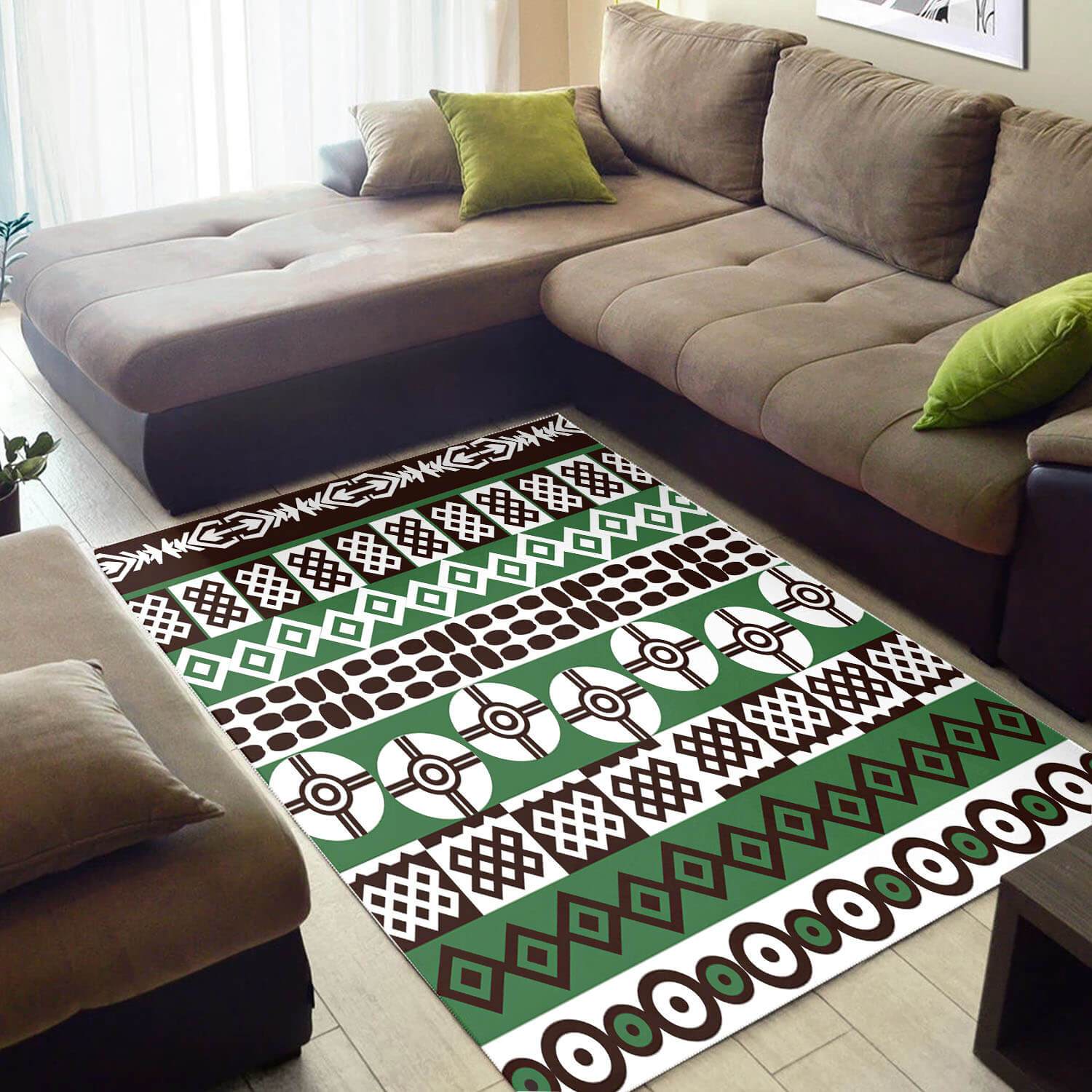 Nice African American Rug Graphic African Afrocentric Pattern Art African Design Floor Carpet African Inspired Living Room WBG3482