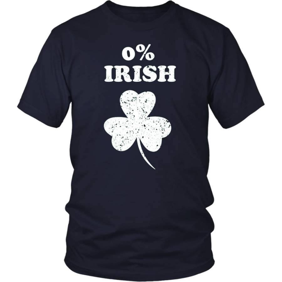 0% Irish Vintage St. Patrick Day T Shirt