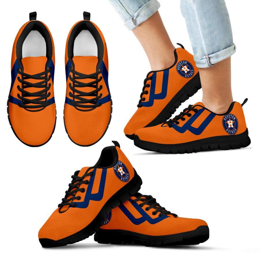 Line Bottom Straight Houston Astros Sneakers