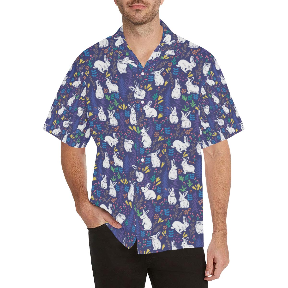 Bunny Pattern Print Design 01 Hawaiian Shirt