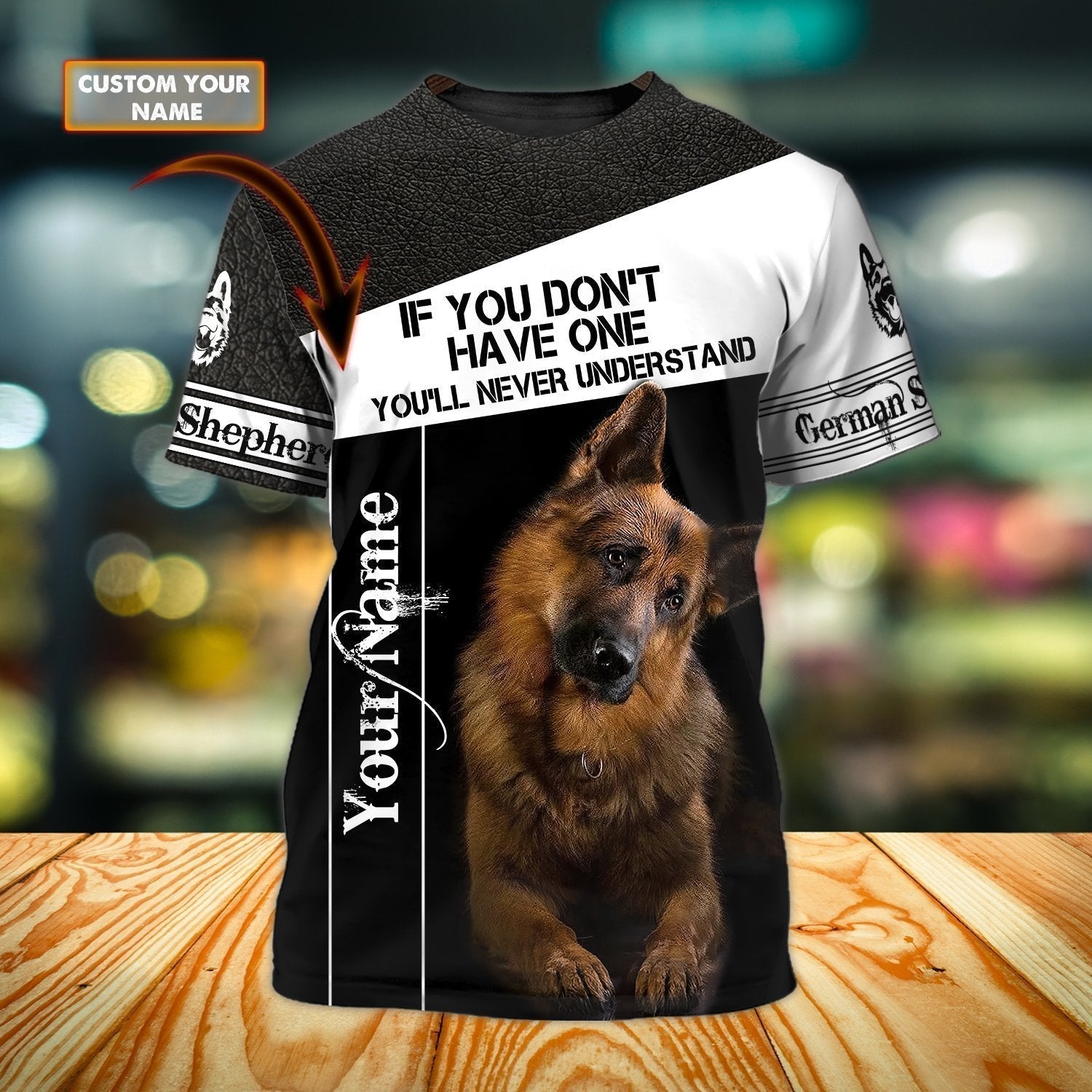 Custom Sublimation German Shepherd On Shirt For Men Women, Gift For Dog Lovers