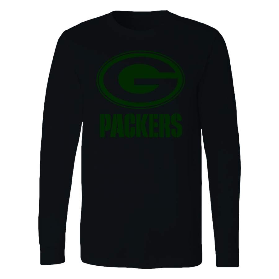 Green Bay Packers Logo Long Sleeve T-Shirt Tee