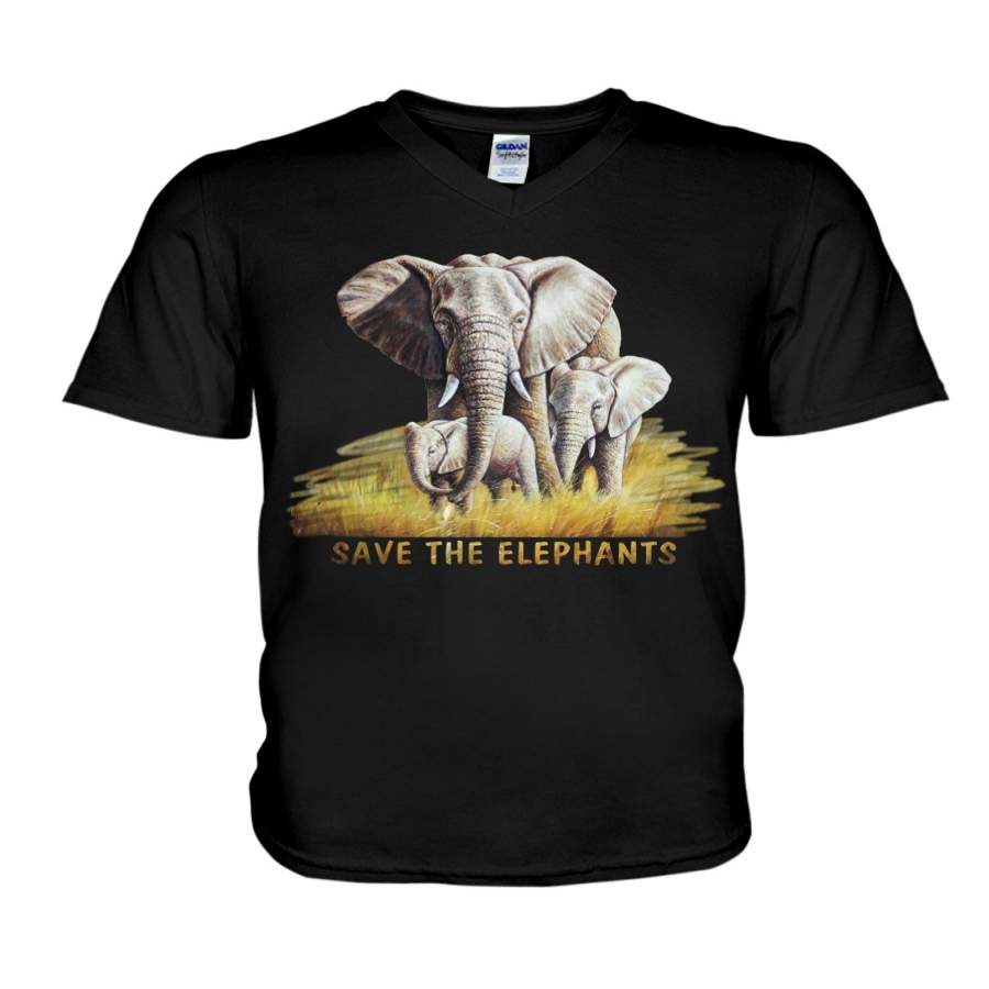 Elephant Voice- Save The Elephant Guys V-Neck