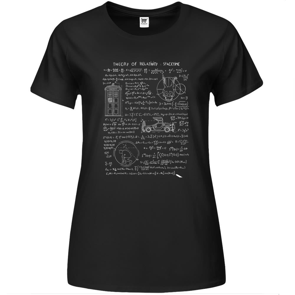 Theory Of Relativity Spacetime Premium Womens T Shirts