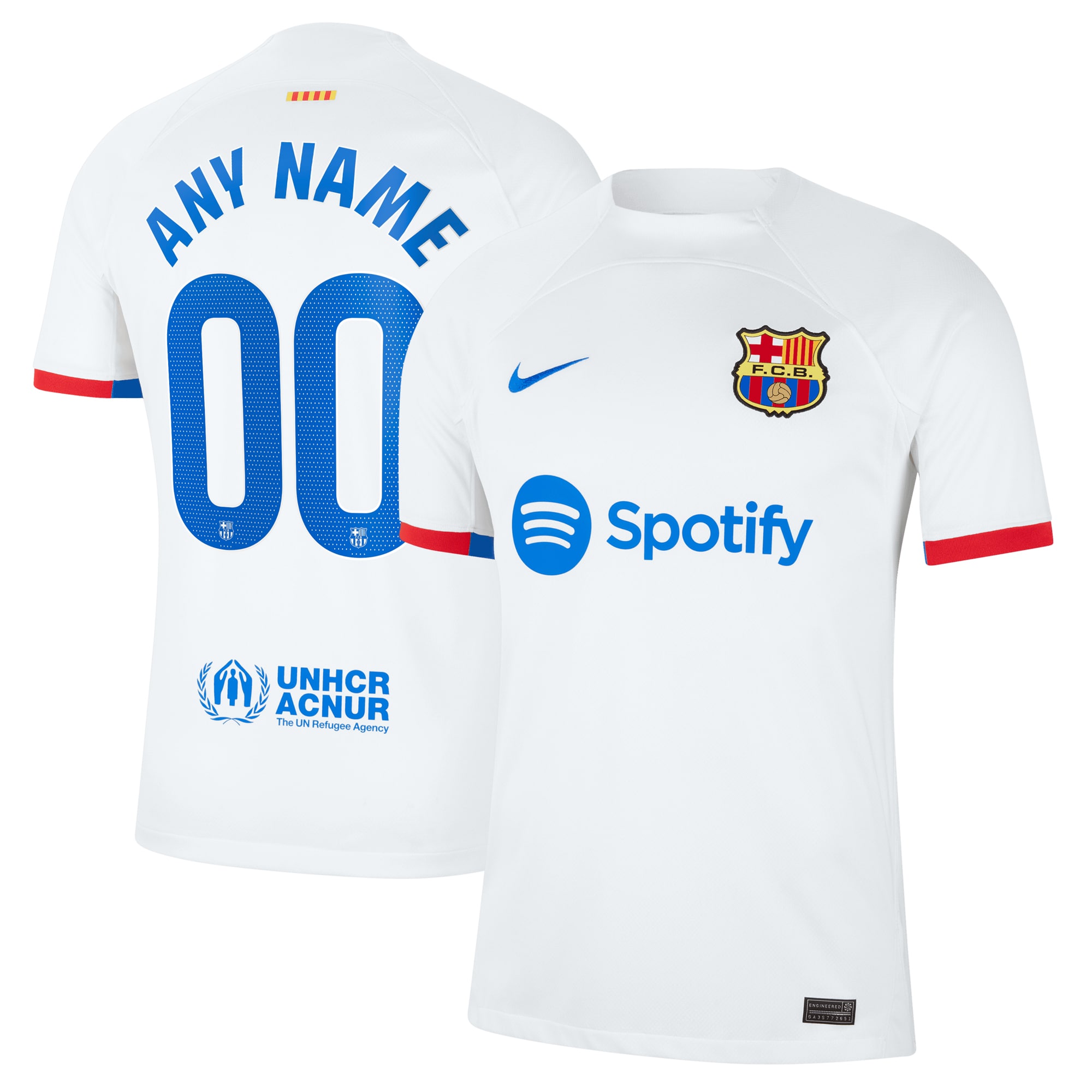 Barcelona 2023/24 Away Custom Replica Jersey – White