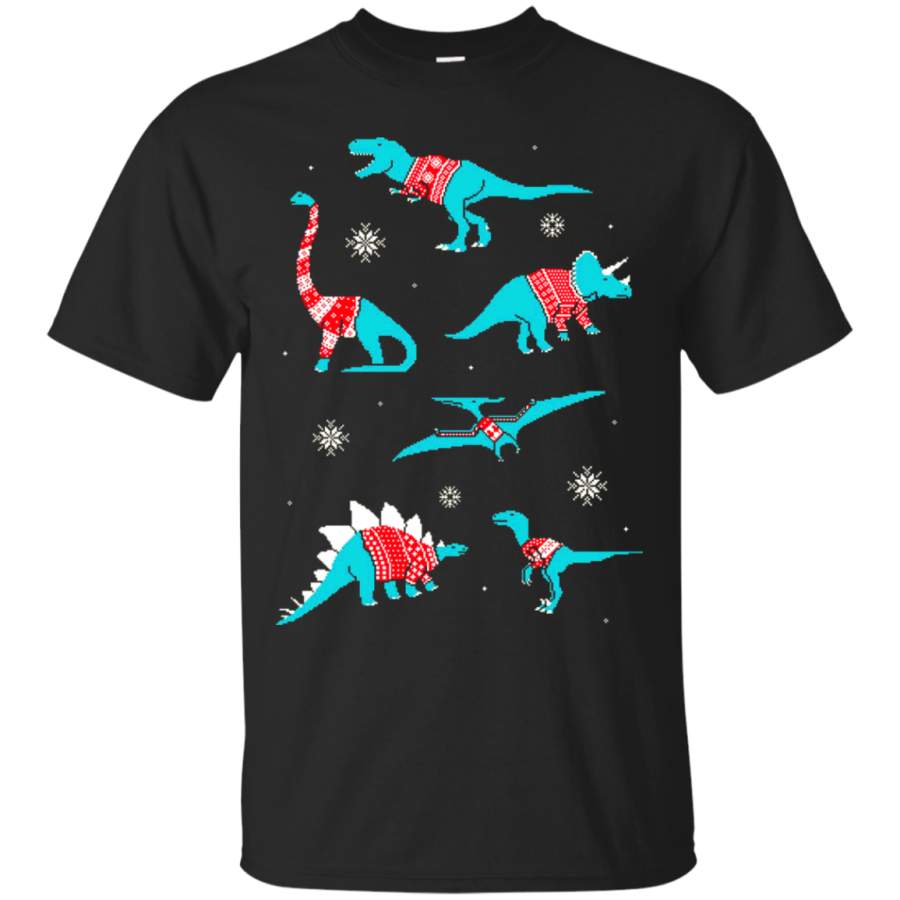 AGR Dinos In Sweaters Mens Cotton T-Shirt