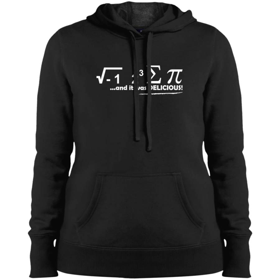 AGR I Ate Some Pie And It Was Delicious white Ladies’ Pullover Hooded Sweatshirt