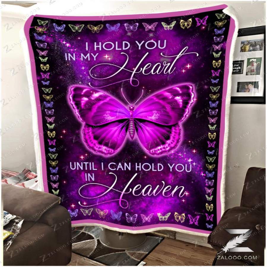 Zalooo – Fleece Blanket – Butterfly – I hold you in my heart