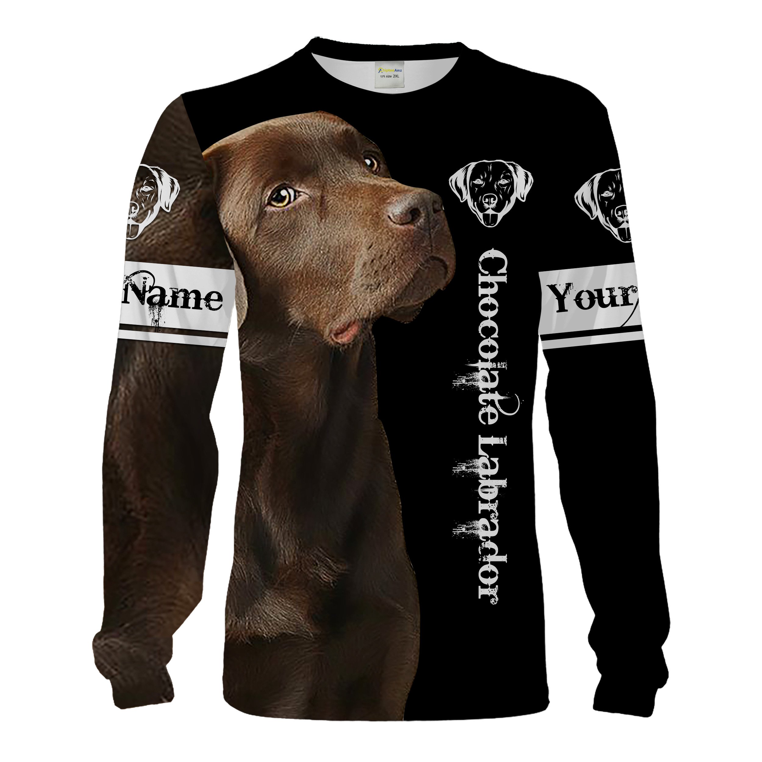 Chocolate Lab 3D All Over Printed Shirts, Hoodie, T-shirt Labrador Retriver Dog Gifts for Lab Lovers Chipteeamz FSD2016