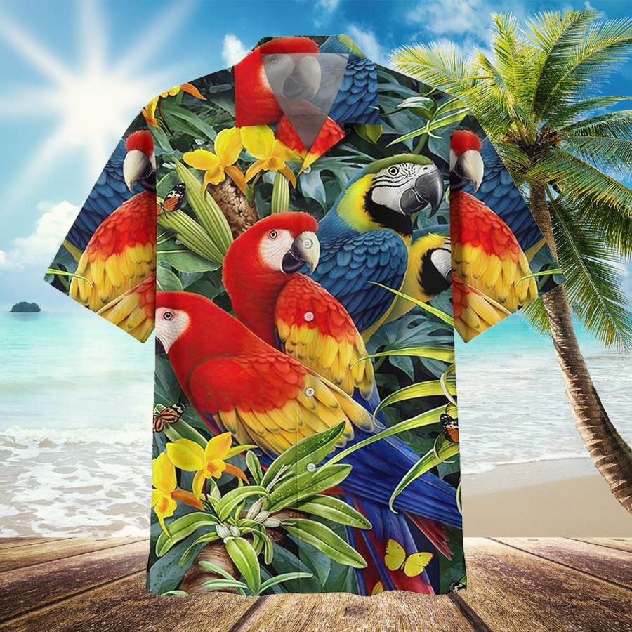 Parrot Hawaii Beach Shirt Ha39339