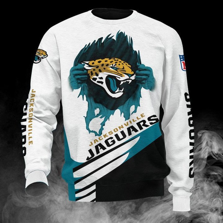 Jacksonville Jaguars White Teal Gift For Fan Ugly Wool Sweater Christmas