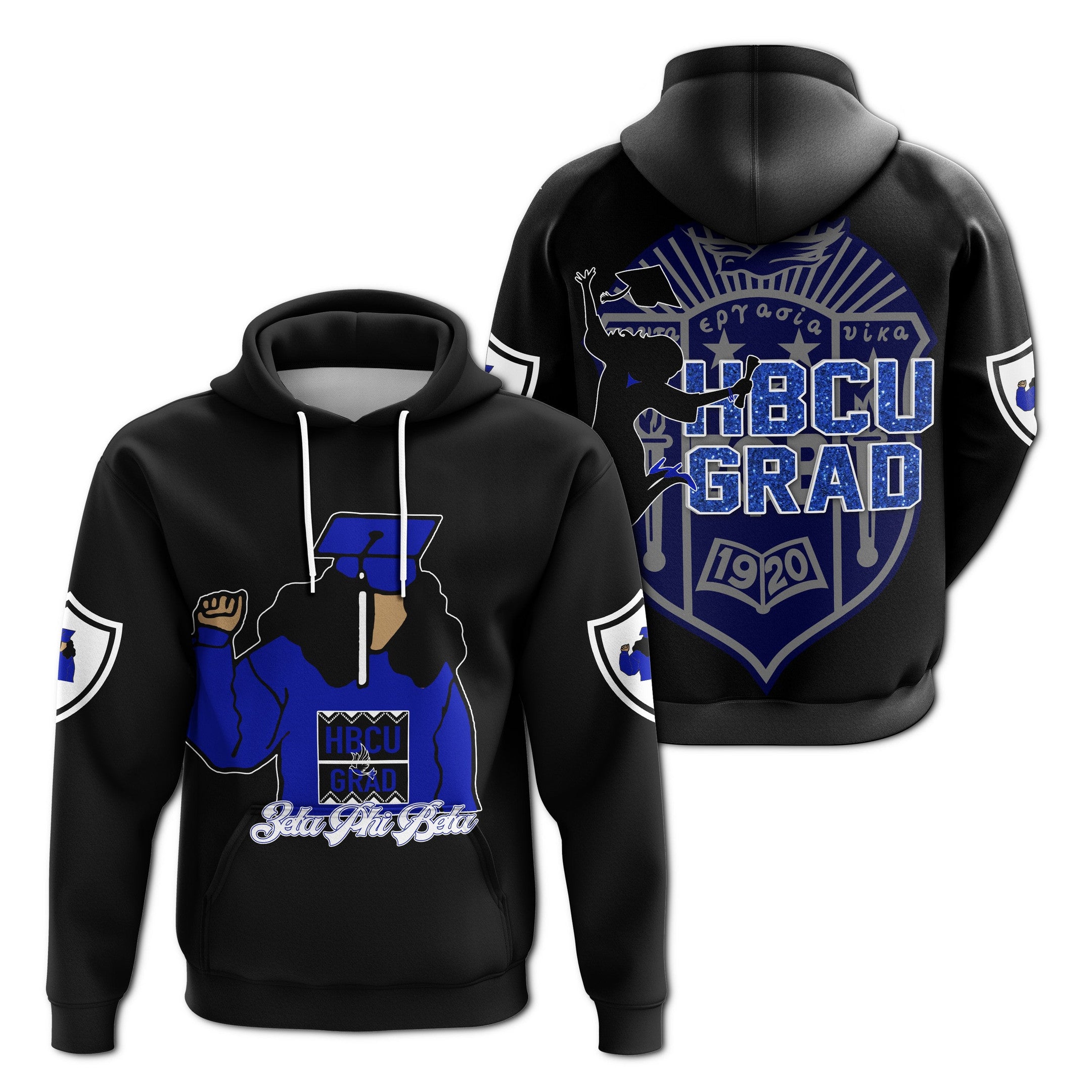 Sorority Hoodie – Zeta Phi Beta Hbcu Style Pullover Hoodie