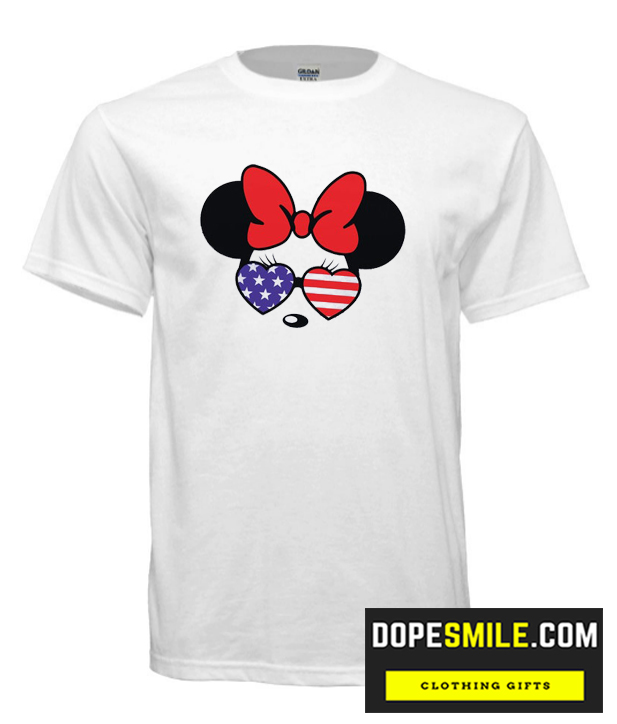 American Flag Mouse 4th Of July cool T Shirt