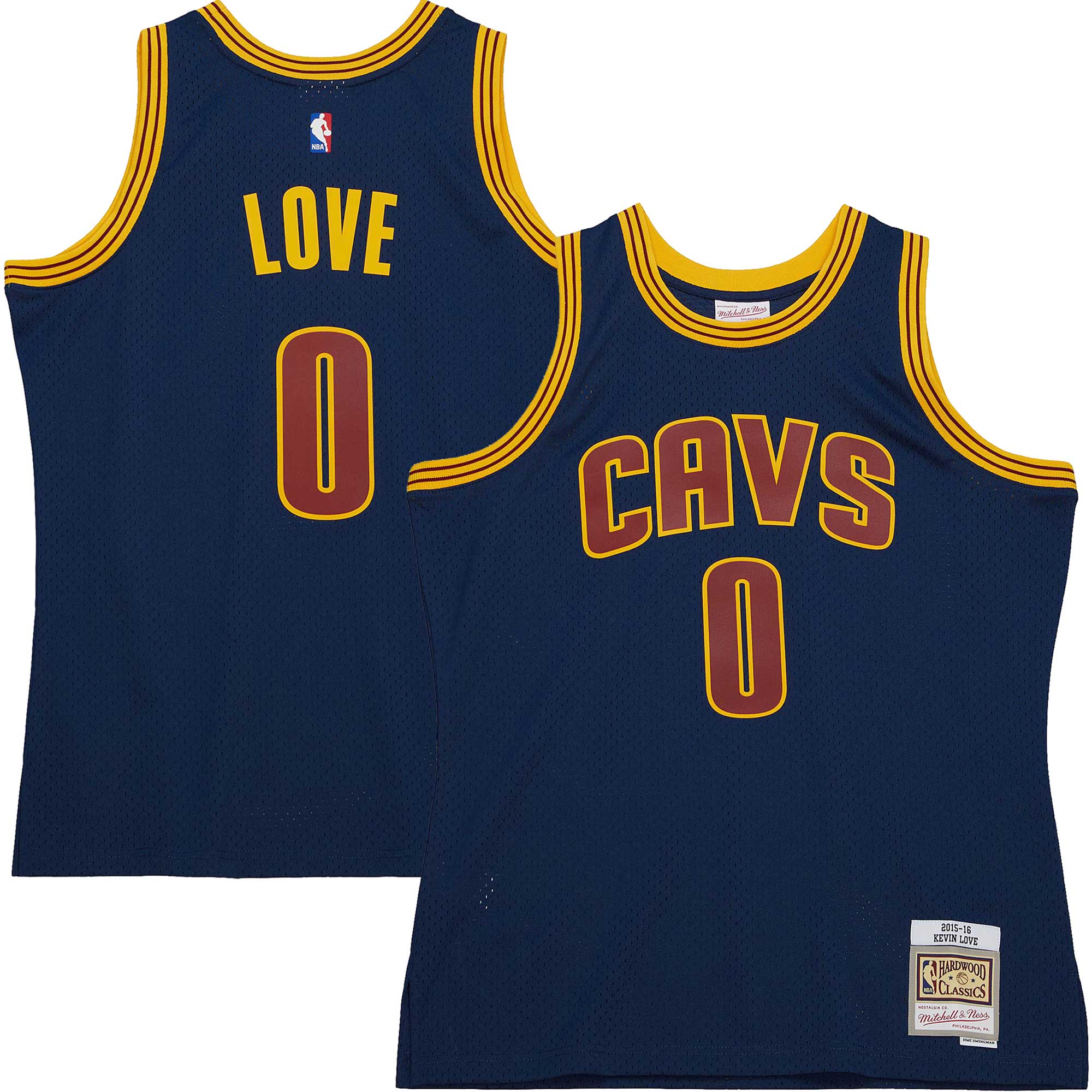 Kevin Love Cleveland Cavaliers Mitchell & Ness 2001/02 Hardwood Classics Swingman Jersey – Navy