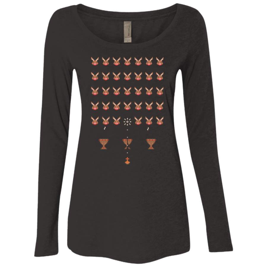 Space Rabbits Women’s Triblend Long Sleeve Shirt