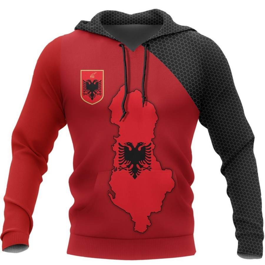 Albania Map Special Hoodie NNK 1130