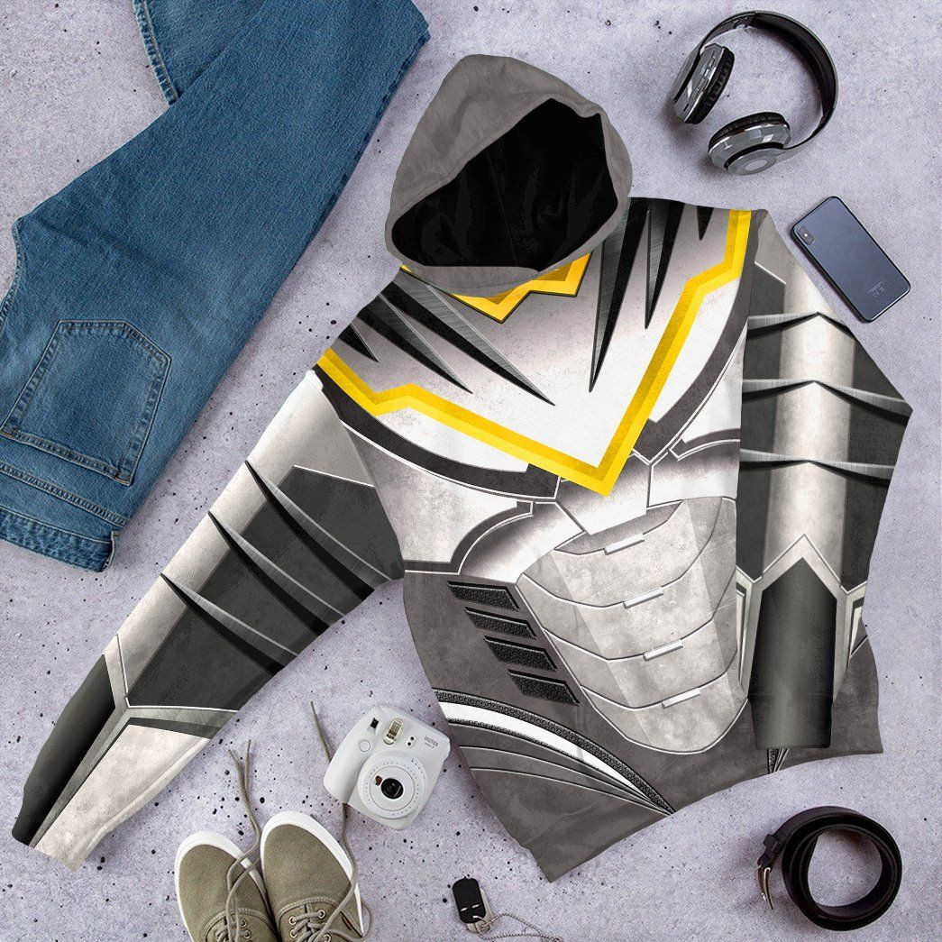 3D Power Ranger Dino Thunder White Custom Tshirt Hoodie Apparel