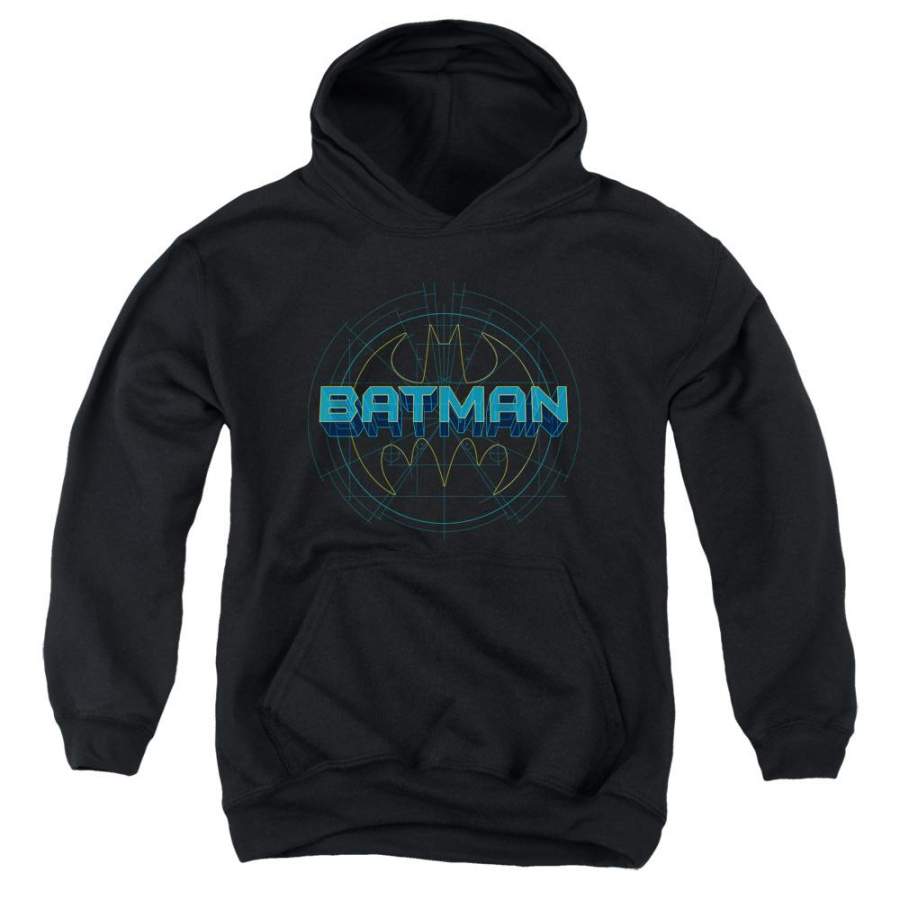 Batman – Bat Tech Logo Youth Pull Over Hoodie