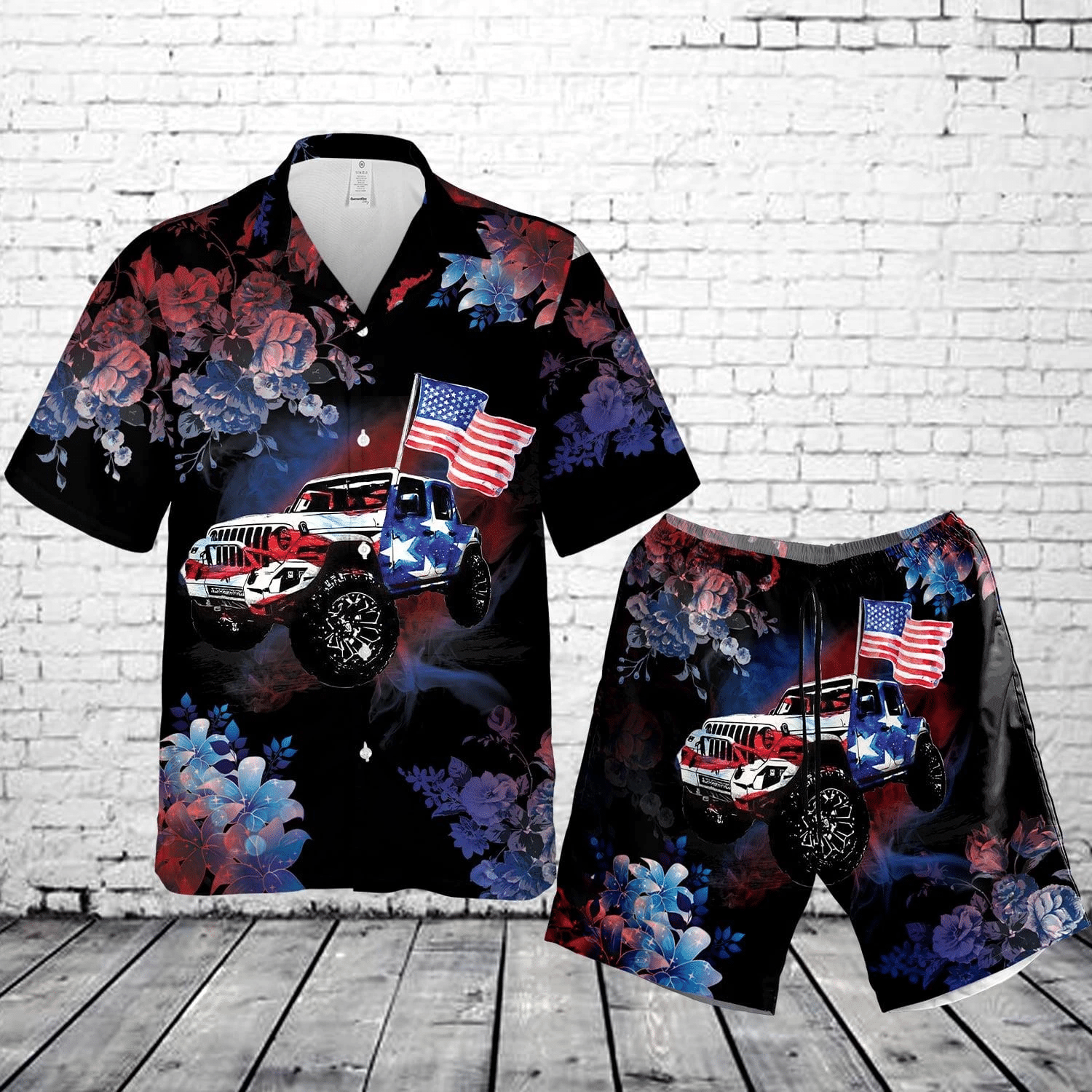 Of July Hawaii Shirt Set Unisex Ha64993