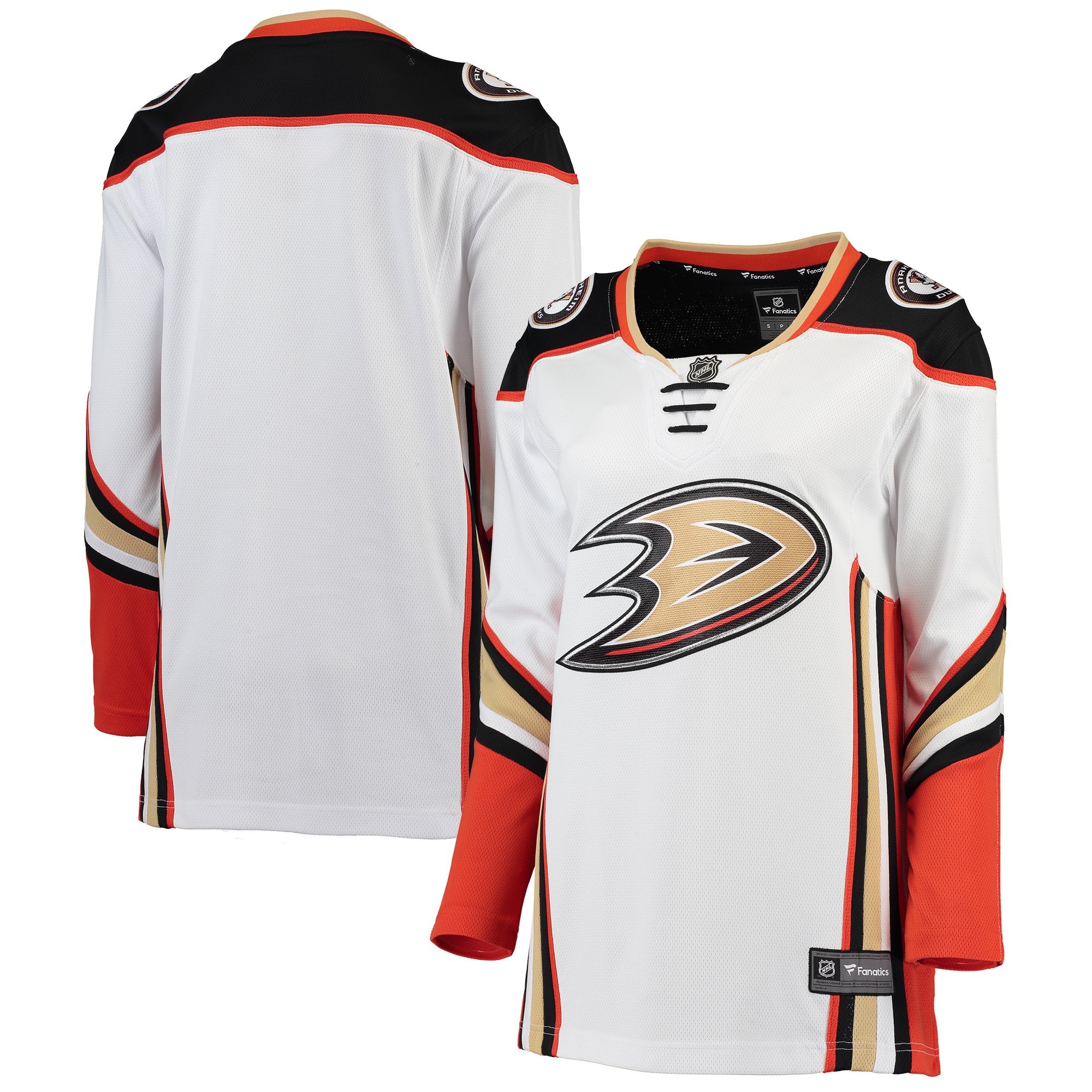 Anaheim Ducks Branded Women's Away Breakaway Jersey – White