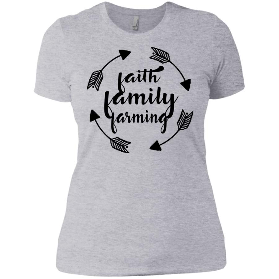 Faith Family Farming girl T-Shirt