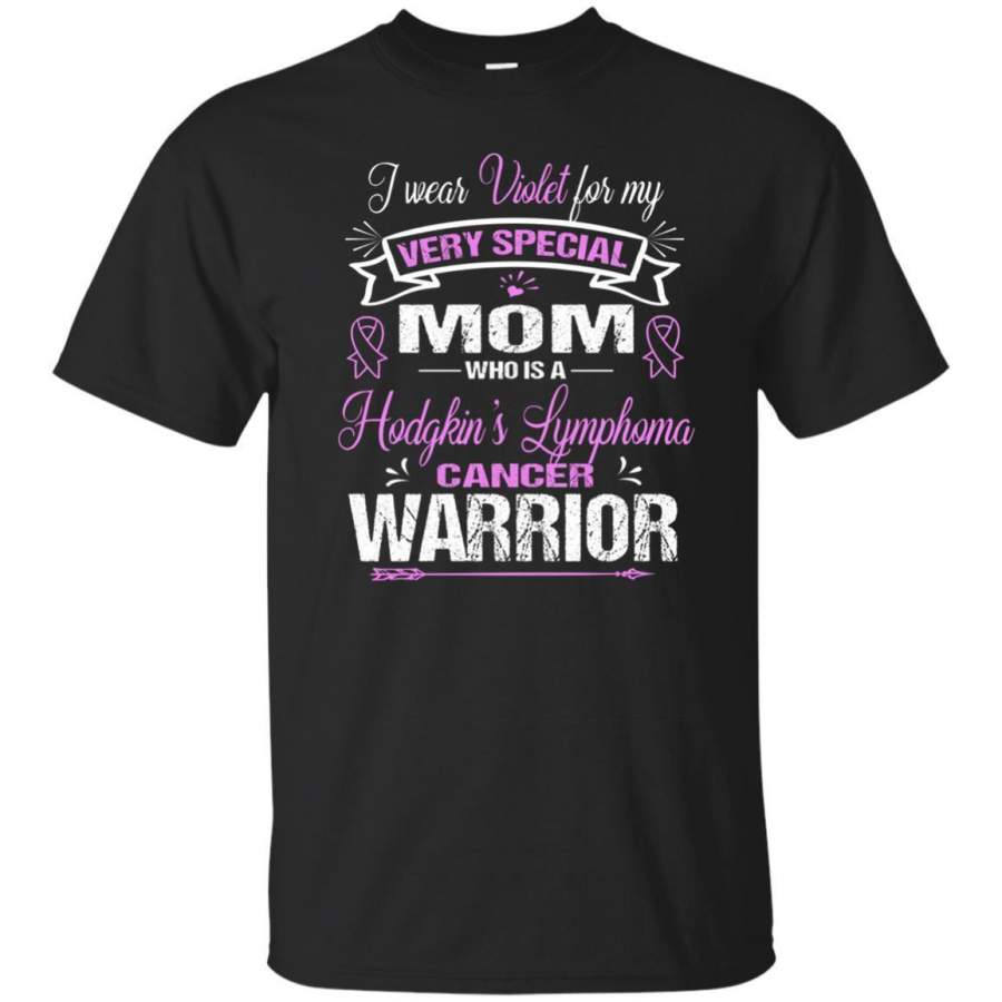 AGR Hodgkin’s Lymphoma Cancer Tshirt: I Wear Violet For My Mom