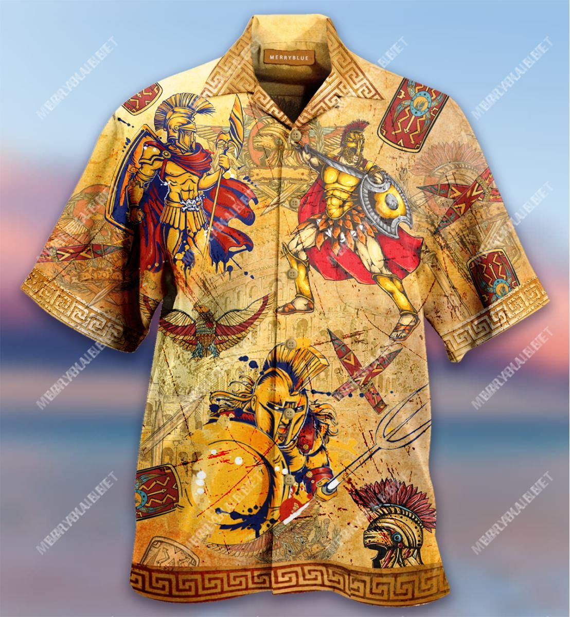 All Roads Lead To Rome Roman Warrior Aloha Hawaiian Shirt Colorful Short Sleeve Summer Beach Casual Shirt For Men And Women