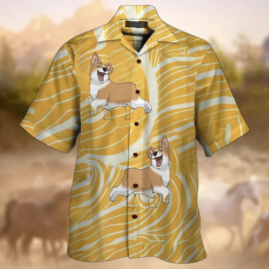 Corgi Hawaii Shirt Unisex Adult Ha57680