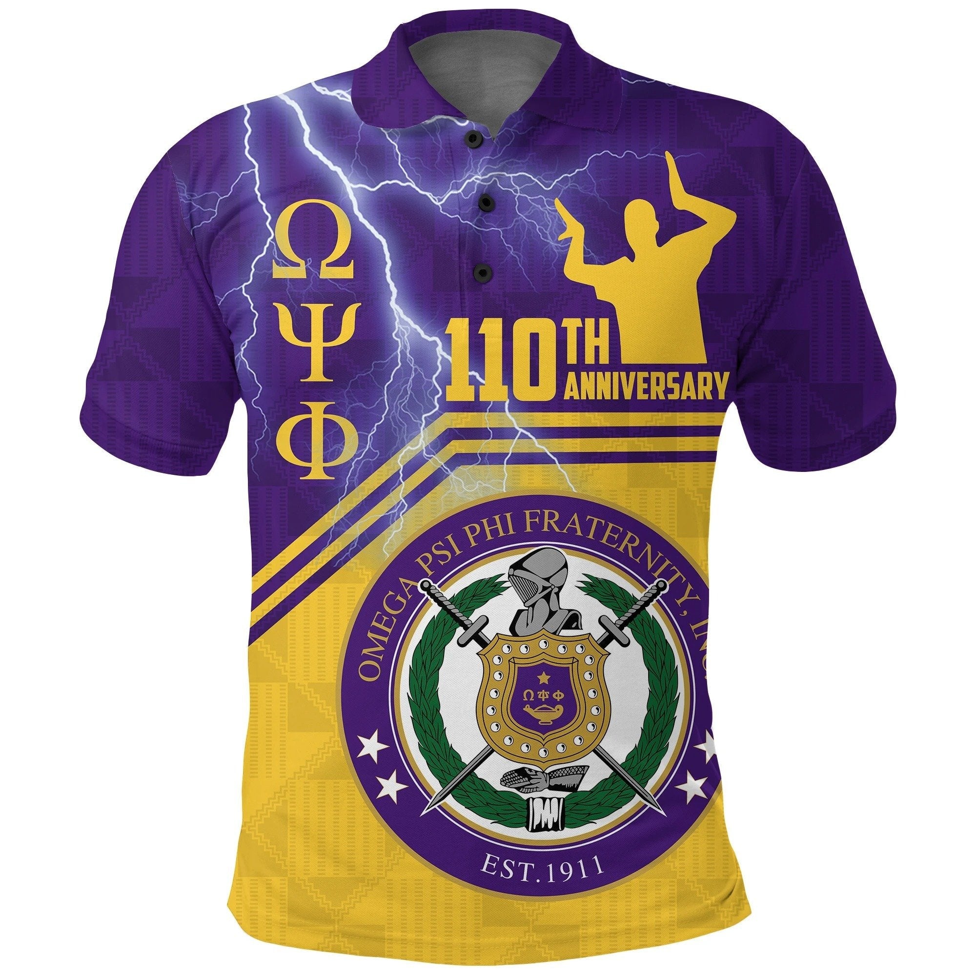 Fraternity Polo – Omega Psi Phi 110Th Anniversary Polo Shirt